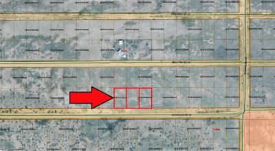 Three Adjacent Lots on Maintained Ocotillo Road - Power Available